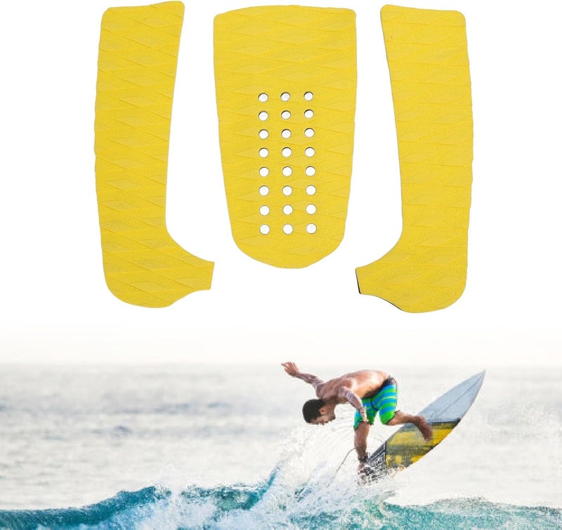 ZIZEV 3 Piece EVA Surfboard Deck Traction Pads for Stomp Skimboards, Surf Boards, Funboard, Fish Board, Anti Slip Front EVA Grip Pads for Paddleboard Longboard Shortboard - Image 5